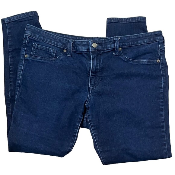 Universal Thread Jeans Jegging Dark Wash Mid Rise Stretch Blue Denim Women 16 - Picture 1 of 8